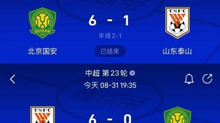 半岛体育官方网站-京鲁大战互爆惨案！国安6-1大胜9人山东，山东回主场6-0还以颜色